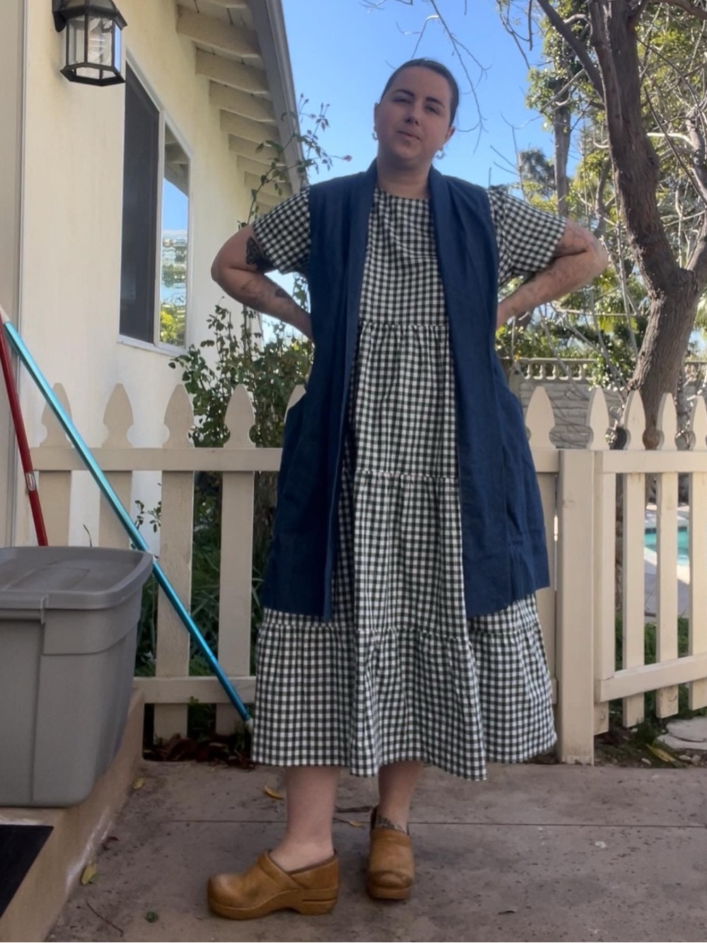 Elizabeth Suzann Clyde Vest in Indigo Denim